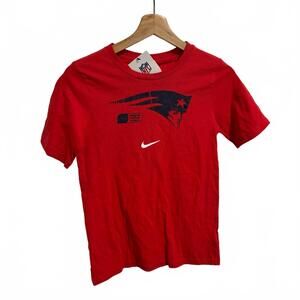 Kids Nike Patriots NFL Logo T-Shirt Red Navy